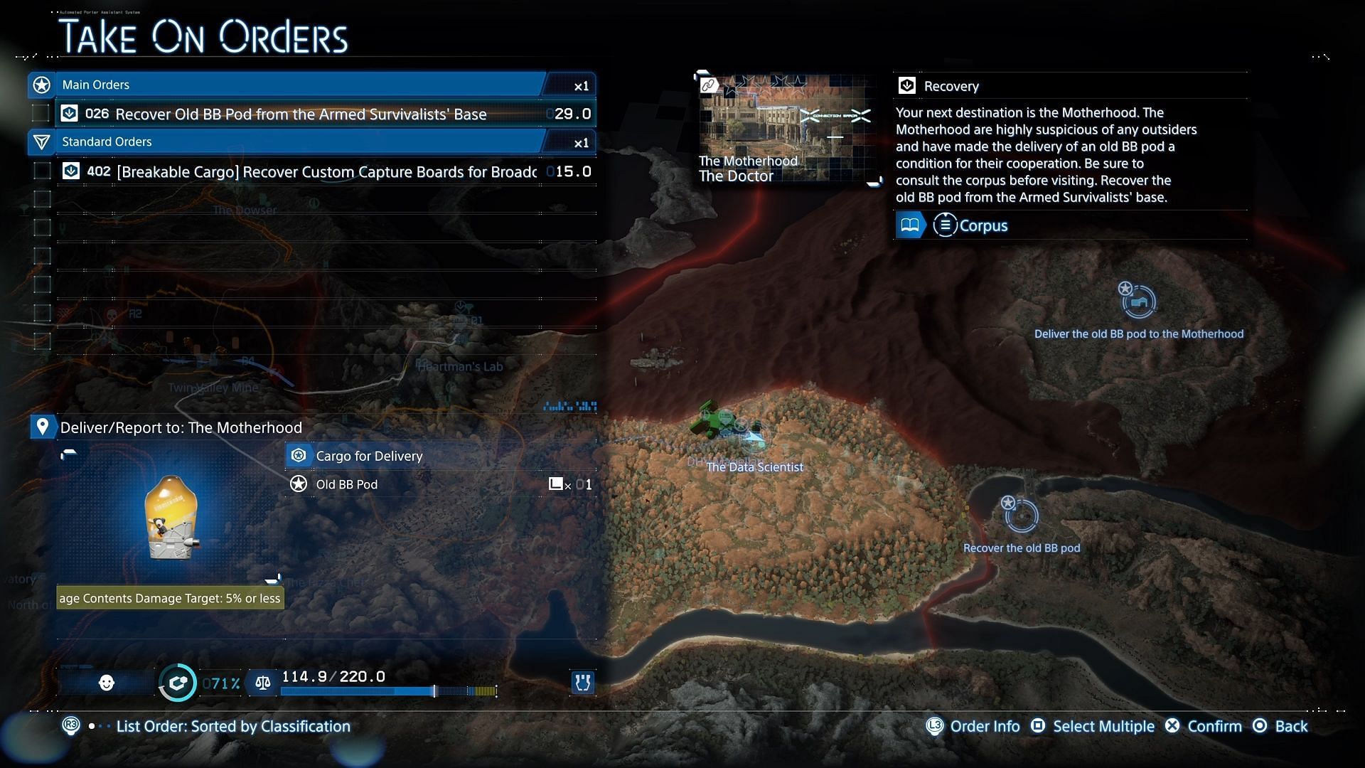 Recover Old BB Pod From the Armed Survivalists’ Base (Image via Kojima Productions/Sportskeeda Gaming)
